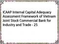 ICAAP Internal Capital Adequacy Assessment Framework of Vietnam Joint Stock Commercial Bank for Industry and Trade - 25