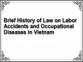 Brief History of Law on Labor Accidents and Occupational Diseases in Vietnam
