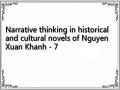 Narrative thinking in historical and cultural novels of Nguyen Xuan Khanh - 7