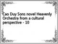 Cao Duy Sons novel Heavenly Orchestra from a cultural perspective - 10