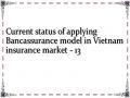 Current status of applying Bancassurance model in Vietnam insurance market - 13