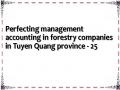 Perfecting management accounting in forestry companies in Tuyen Quang province - 25