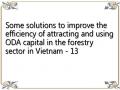 Some solutions to improve the efficiency of attracting and using ODA capital in the forestry sector in Vietnam - 13