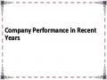 Company Performance in Recent Years