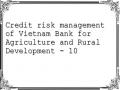 Credit risk management of Vietnam Bank for Agriculture and Rural Development - 10