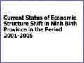 Current Status of Economic Structure Shift in Ninh Binh Province in the Period 2001-2005