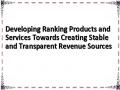 Developing Ranking Products and Services Towards Creating Stable and Transparent Revenue Sources
