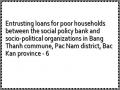 Entrusting loans for poor households between the social policy bank and socio-political organizations in Bang Thanh commune, Pac Nam district, Bac Kan province - 6