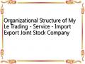 Organizational Structure of My Le Trading - Service - Import Export Joint Stock Company