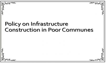 Policy on Infrastructure Construction in Poor Communes