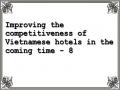 Improving the competitiveness of Vietnamese hotels in the coming time - 8