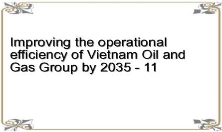 Improving the operational efficiency of Vietnam Oil and Gas Group by 2035 - 11