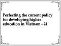 Perfecting the current policy for developing higher education in Vietnam - 24
