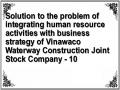 Solution to the problem of integrating human resource activities with business strategy of Vinawaco Waterway Construction Joint Stock Company - 10