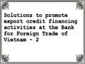 Solutions to promote export credit financing activities at the Bank for Foreign Trade of Vietnam - 2
