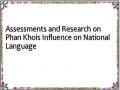 Assessments and Research on Phan Khois Influence on National Language