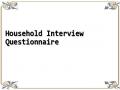 Household Interview Questionnaire
