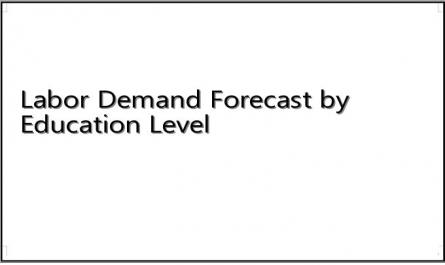 Labor Demand Forecast by Education Level