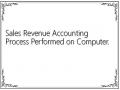 Sales Revenue Accounting Process Performed on Computer.