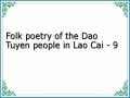 Folk poetry of the Dao Tuyen people in Lao Cai - 9