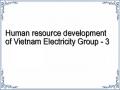 Human resource development of Vietnam Electricity Group - 3