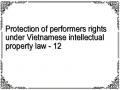 Protection of performers rights under Vietnamese intellectual property law - 12