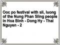 Ooc po festival with sli, luong of the Nung Phan Sling people in Hoa Binh - Dong Hy - Thai Nguyen - 2