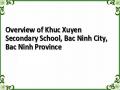 Overview of Khuc Xuyen Secondary School, Bac Ninh City, Bac Ninh Province