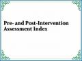 Pre- and Post-Intervention Assessment Index
