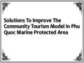 Solutions To Improve The Community Tourism Model In Phu Quoc Marine Protected Area