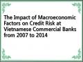 The Impact of Macroeconomic Factors on Credit Risk at Vietnamese Commercial Banks from 2007 to 2014