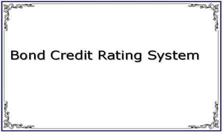 Bond Credit Rating System