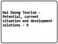 Hai Duong Tourism - Potential, current situation and development solutions - 9