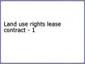 Land use rights lease contract - 1