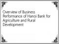 Overview of Business Performance of Hanoi Bank for Agriculture and Rural Development
