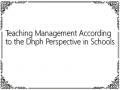 Teaching Management According to the Dhph Perspective in Schools
