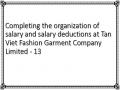 Completing the organization of salary and salary deductions at Tan Viet Fashion Garment Company Limited - 13