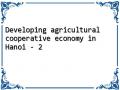 Developing agricultural cooperative economy in Hanoi - 2