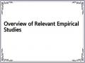 Overview of Relevant Empirical Studies