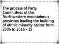 The process of Party Committees of the Northwestern mountainous provinces leading the building of ethnic minority cadres from 2006 to 2016 - 15
