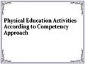 Physical Education Activities According to Competency Approach