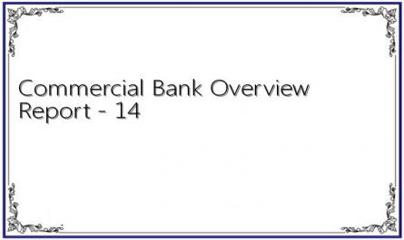 Commercial Bank Overview Report - 14