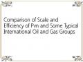 Comparison of Scale and Efficiency of Pvn and Some Typical International Oil and Gas Groups