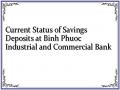 Current Status of Savings Deposits at Binh Phuoc Industrial and Commercial Bank