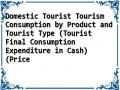 Domestic Tourist Tourism Consumption by Product and Tourist Type (Tourist Final Consumption Expenditure in Cash) (Price
