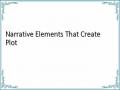 Narrative Elements That Create Plot