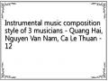 Instrumental music composition style of 3 musicians - Quang Hai, Nguyen Van Nam, Ca Le Thuan - 12