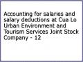 Accounting for salaries and salary deductions at Cua Lo Urban Environment and Tourism Services Joint Stock Company - 12