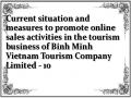 Current situation and measures to promote online sales activities in the tourism business of Binh Minh Vietnam Tourism Company Limited - 10