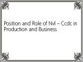 Position and Role of Nvl – Ccdc in Production and Business